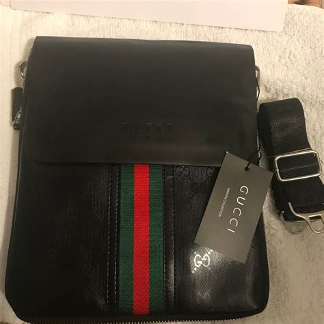 gucci side bag mens replica|gucci leather bag men.